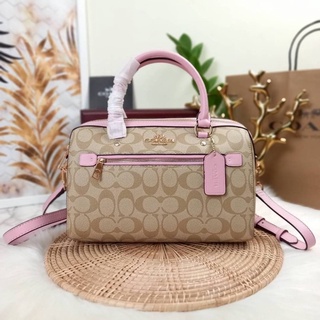 COACH ROWAN SATCHEL IN SIGNATURE CANVAS