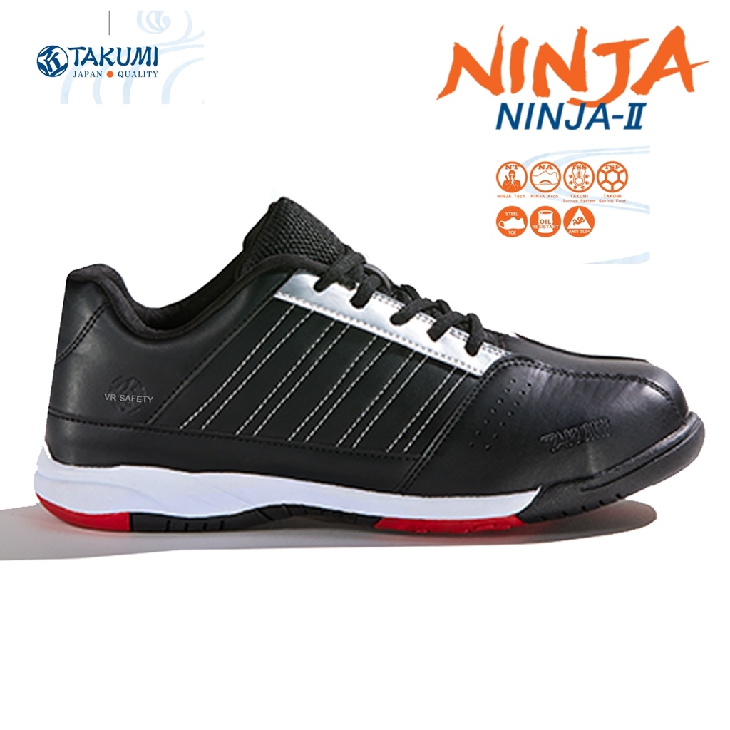 ภาพหน้าปกสินค้ารองเท้านิรภัยทรงสปอร์ต TAKUMI Ninja II " Light Duty " ลิขสิทธิ์แท้ 100% จากร้าน nutiga บน Shopee
