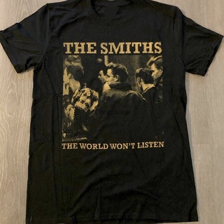 เสื้อยืดโอเวอร์ไซส์เสื้อยืด พิมพ์ลาย The Smiths The World WonT ListedSummer แฟชั่นฤดูร้อนS-3XL