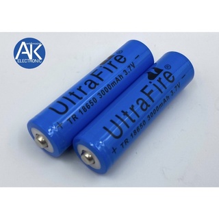 [หัวนูน] ถ่านชาร์ต 3.7V 18650 3000mAh Li-ion for flashlight Torch ถ่านชาร์ท