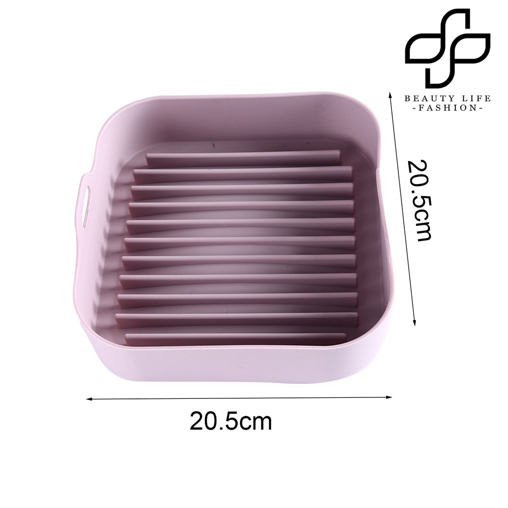 bea-baking-tray-multifunctional-temperature-resistant-silicone-square-airfryer-pan-holder-cake-kitchen