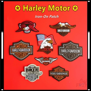 แพทช์ตกแต่งเสื้อผ้า ลายนกอินทรีย์ Harley Motor - Biker Ride Ride Ride สำหรับติดตกแต่งเสื้อผ้า Diy 1 ชิ้น