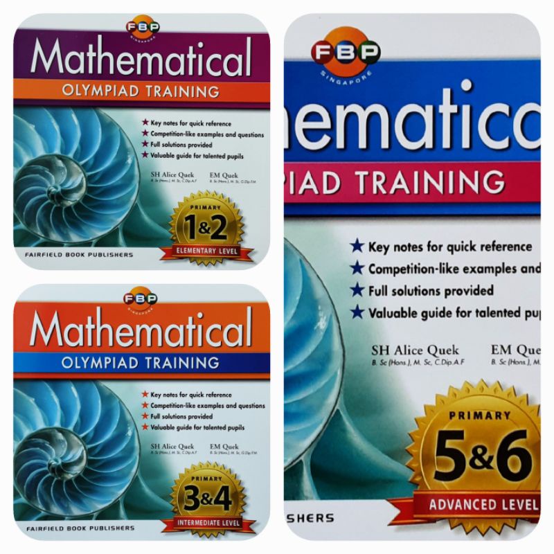 Mathematical Olympiad Training Primary Level 1&2 ,3&4, 5&6#โจทย์เลขโอ ...