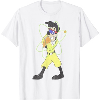 เสื้อยืดผ้าฝ้ายพรีเมี่ยม เสื้อยืด พิมพ์ลายภาพยนตร์ Disney A Goofy Powerline Portrait