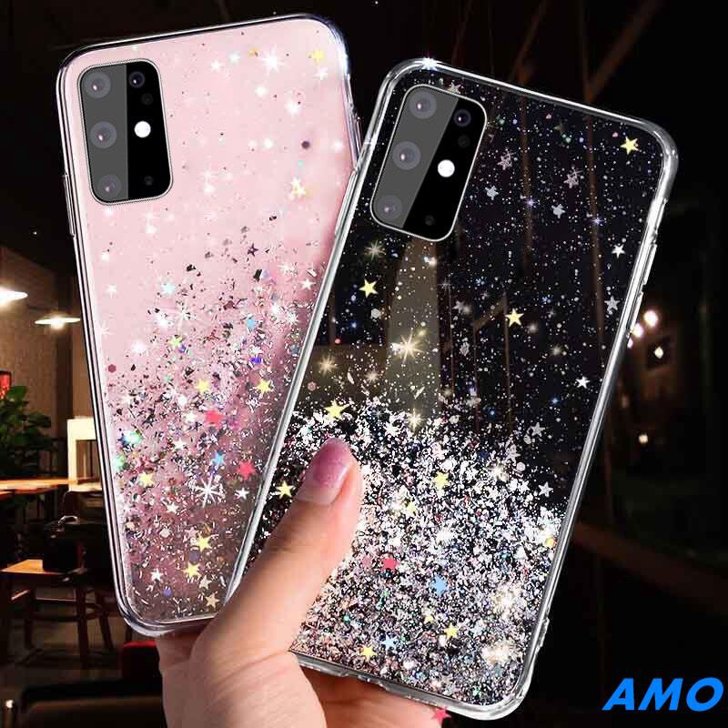 เคสโทรศัพท์มือถือลายกลิตเตอร์สําหรับ-realme-c35-c17-7-i-7x7-pro-c15-c12-c11-c3-c2-realmec17-realme7i-realmec12-realmec3-c12-realmec11