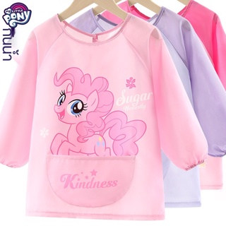 เสื้อผ้าคุมขัง✐My Little Pony Children s Coverall ภาพวาดกันน้ำและกันเปื้อน ผ้ากันเปื้อนสำหรับทานอาหารสำหรับเด็กทารก ผ้าก