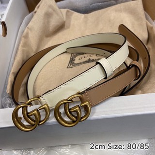 GUCCI Belt 2cm ของแท้ 100% [ส่งฟรี]