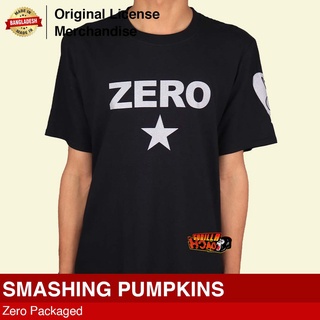 เสื้อยืดโอเวอร์ไซส์เสื้อยืด พิมพ์ลายวงร็อค PUMPKINS Zero Band พรีเมี่ยม นําเข้าจากร็อค สําหรับผู้ใหญ่ ทุกเพศS-4XL