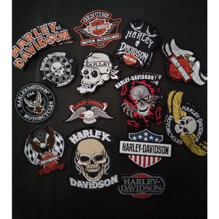 HARLEY DAVIDSON ตัวรีดติดเสื้อ อาร์มติดเสื้อ งานปัก งานdiy มี13แบบ