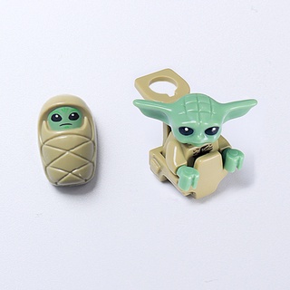 ฟิกเกอร์ Mandalorian Baby Yoda Stars War Block ขนาดเล็ก ของเล่นสําหรับเด็ก