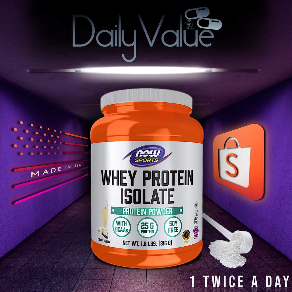 ภาพหน้าปกสินค้าเวย์โปรตีน / Whey Protein Isolate 816g / 2268g Powder by NOW FOODS