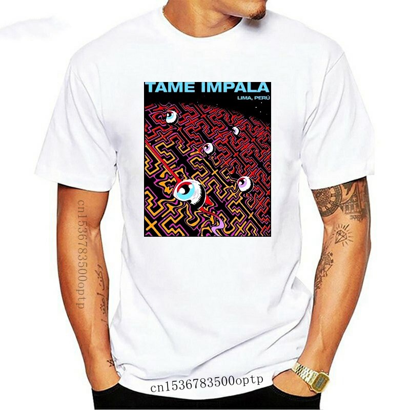เสื้อยืดผ้าฝ้ายพิมพ์ลายคลาสสิก-ใหม่-เสื้อยืด-ผ้าฝ้าย-พิมพ์ลาย-tame-impala-lima-peru-แฟชั่นยอดนิยม-สําหรับผู้ชาย
