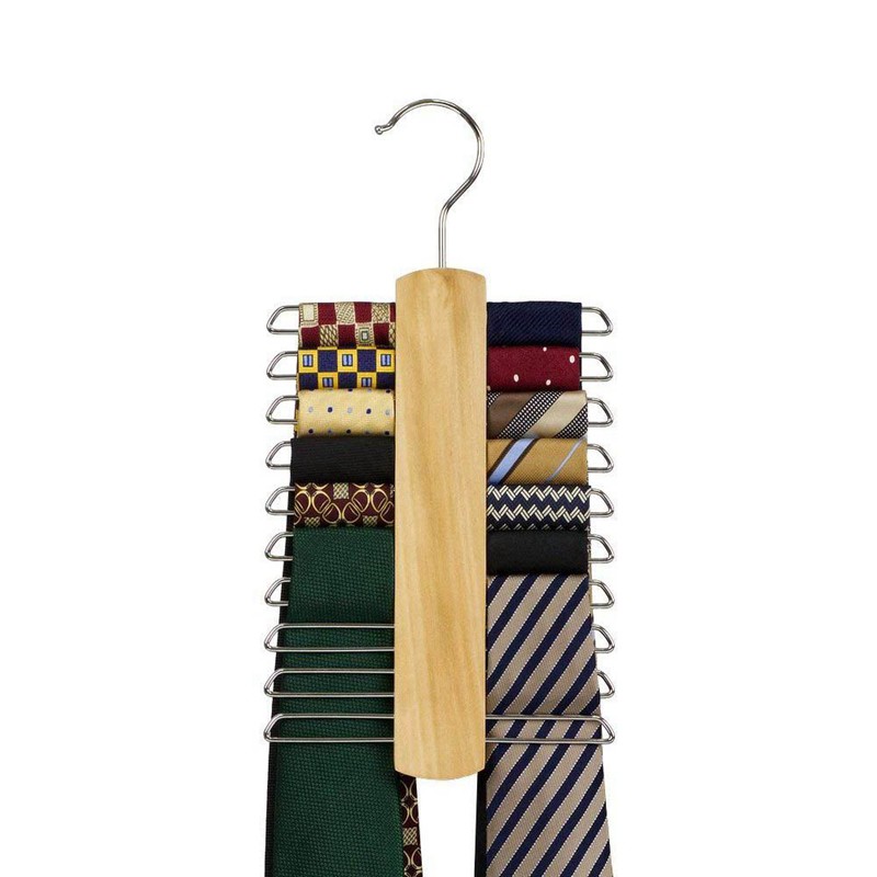 store-20-bar-wooden-tie-hanger-scarfs-amp-belt-rack-organiser