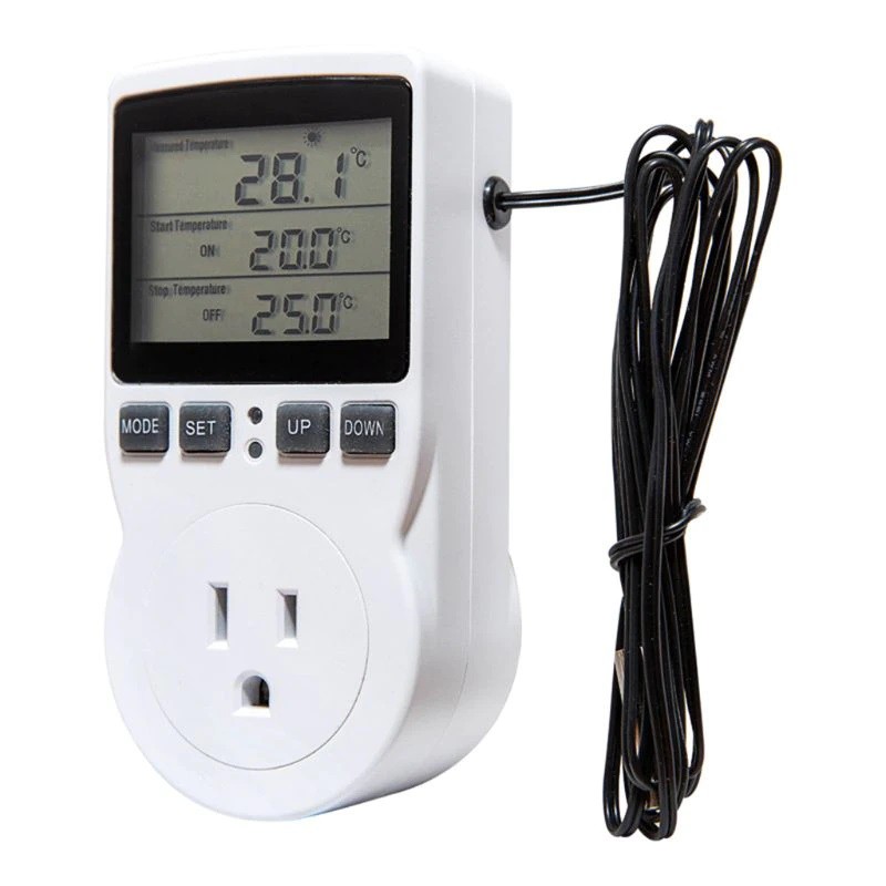 ภาพหน้าปกสินค้าปลั๊กควบคุมอุณหภูมิ เครื่องทำความร้อน ความเย็น ตู้แช่ เครื่องฟักไข่ Multi-Function Thermostat Temperature Controller จากร้าน chiangdefence บน Shopee