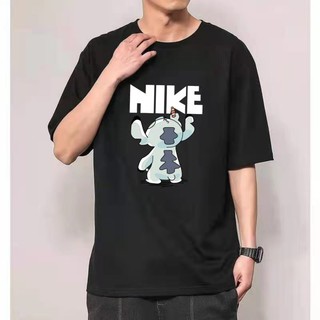 เสือยืดผู้ชาย - NIKE เสื้อยืดแขนสั้นสําหรับผู้ชายคอกลมพิมพ์หลวมกีฬา Unisex Tshirt