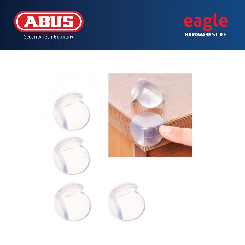 Coins de table Tobi Junior Care plastique blanc Abus - 4 pièces