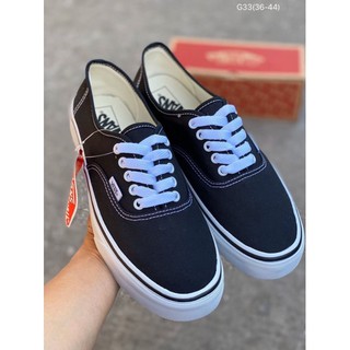 รองเท้าแฟชั่น🔥Vans Authentic : Black ใส่ได้ทุกแบบ รุ่นยอดฮิต ติดเทรนตลอดกาล