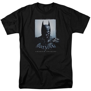 100%cotton เสื้อยืดผู้ชาย Batman Arkham Origins DC Comics Two Sides Adult T-Shirt Tee men เสื้อ ยืด ผู้ชาย คอกลม โอเวอร์