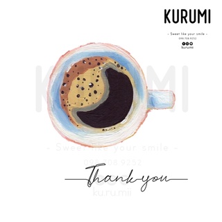 ภาพขนาดย่อของภาพหน้าปกสินค้าการ์ดขอบคุณ มินิมอล Thank you card คาเฟ่ ในช็อปปี้ T4 จากร้าน kurumi2910 บน Shopee ภาพที่ 4