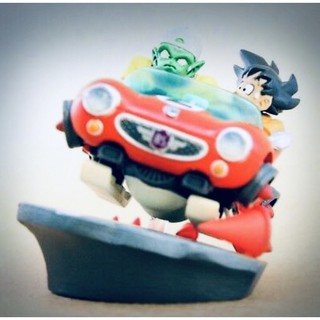 Dragon Ball Capsule Goku &amp; Piccolo Driving Figure Authentic 2.5" MH JP Rare ! #ดราก้อนบอล
