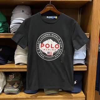 เสื้อยืดผ้าฝ้ายพิมพ์ลาย เสื้อยืดแขนสั้นลําลอง พิมพ์ลายโลโก้ตัวอักษร Polo Ralph Lauren แฟชั่นสําหรับผู้ชาย