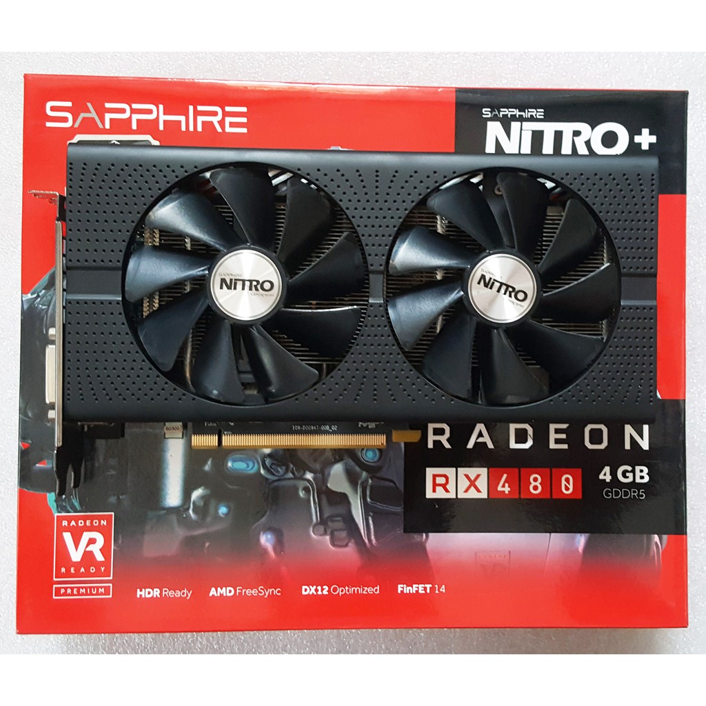 VGA Sapphire Nitro + RX 480 4GB GDDR5 OC | Shopee Thailand
