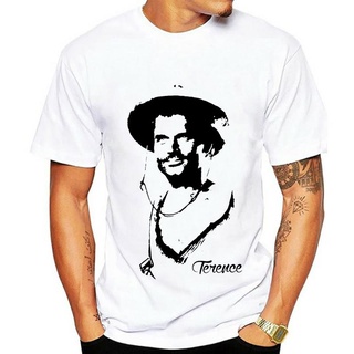 เสื้อยืดพิมพ์ลายแฟชั่น เสื้อยืดแขนสั้น ผ้าฝ้าย พิมพ์ลาย Uomo Donna Terence Hill Bud Spencer Trinitè สําหรับผู้ชาย