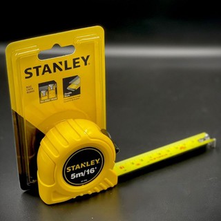 ตลับเมตร สายวัด STANLEY 30-496 ของแท้ 100%  มีหนังสือรับรอง ขนาด 5 เมตร คุ้มค่า ราคาถูก