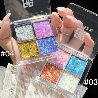 (ใหม่) ได้ 4 สี sequin eyeshadow cream เจลกากเพชรทาตา กลิตเตอร์วิ้งดาว 4ส