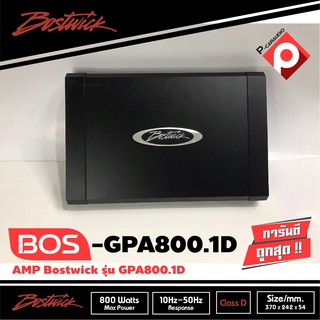 เพาเวอร์แอมป์ติดรถยนต์ BOSTWICK รุ่น BOS-GPA800.1D CLASS D สีดำ เครื่องเสียงติดรถยนต์,เพาเวอร์ติดรถยนต์,เพาเวอร์แอมป์