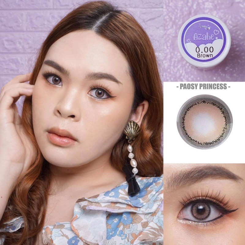 lovely-lens-๑-azahe-สายตา-00-50-75-225-brown-gray-contactlens-บิ๊กอาย-คอนแทคเลนส์-ราคาถูก-ฟรีตลับ