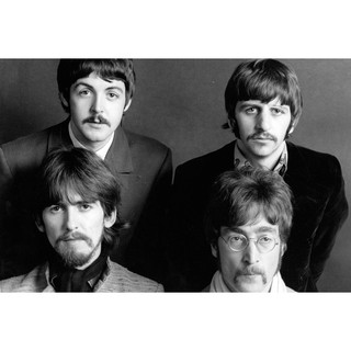 โปสเตอร์ The Beatles John Lennon Paul McCartney โปสเตอร์ วอลเปเปอร์ ตกแต่งผนัง Poster โปสเตอร์วินเทจ โปสเตอร์วงดนตรี