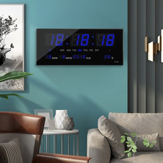 ภาพหน้าปกสินค้าLED DIGITAL CLOCK นาฬิกาแขวนดิจิตอล นาฬิกาแขวน นาฬิกาตั้งโต๊ะ  นาฬิกาติดผนัง นาฬิกาแขวนผนัง นาฬิกาดิจิตอล ที่เกี่ยวข้อง