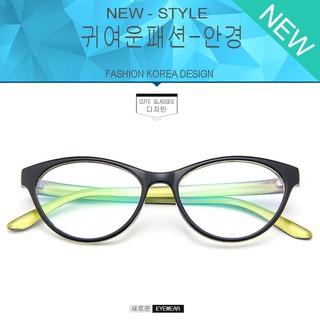 Fashion แว่นตา เกาหลี แฟชั่น แว่นตากรองแสงสีฟ้า รุ่น 2362 C-6 สีดำตัดเขียว ถนอมสายตา (กรองแสงคอม กรองแสงมือถือ)
