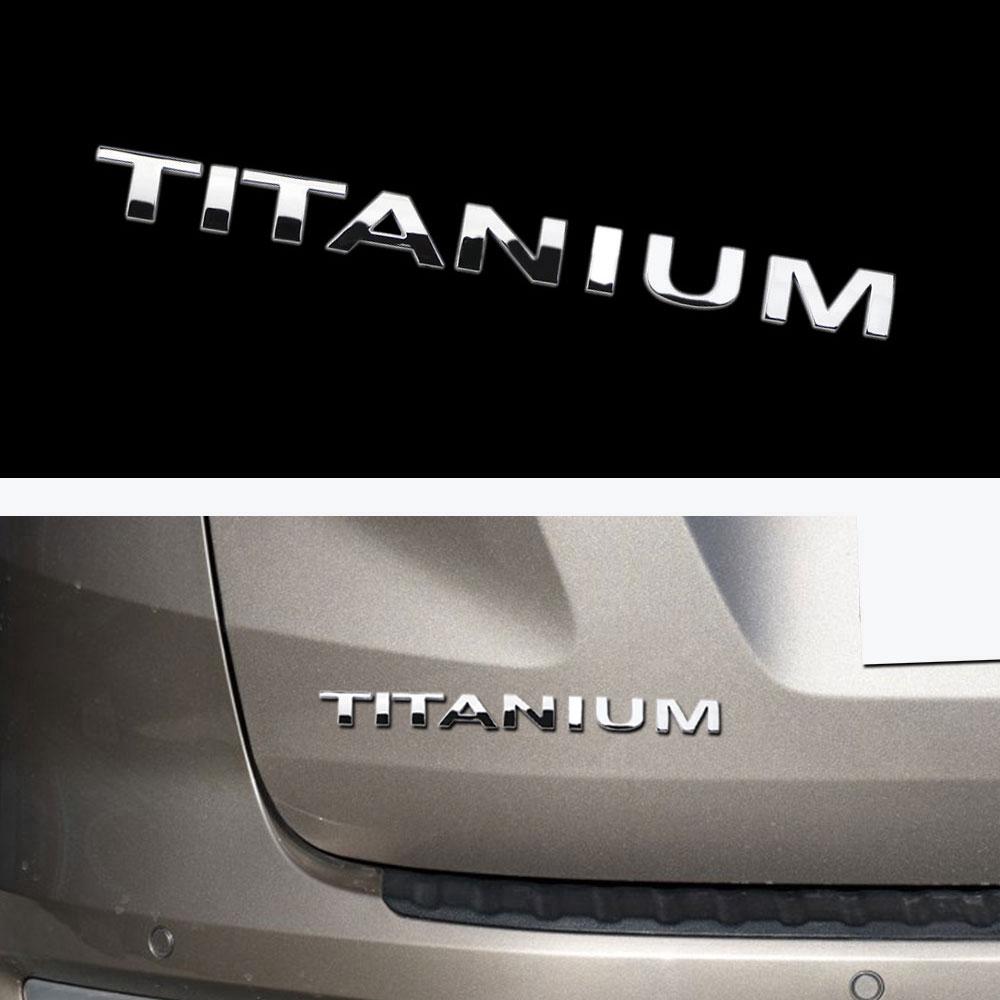 สติกเกอร์ตัวอักษร Titanium ตกแต่งรถยนต์ สำหรับ Ford New Ecosport Old Ecosport Ranger Everest
