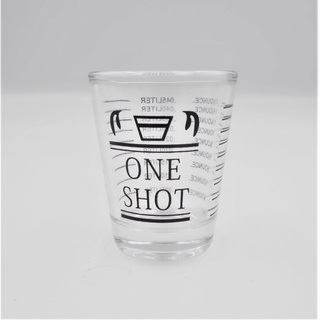 แก้วตวงหนึ่งช็อต One shot สเกลสีดำ 30 ml 1 ออนซ์ รหัส 0430