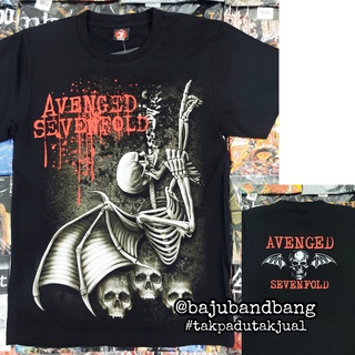 【hot sale】เสื้อยืด พิมพ์ลายโครงกระดูก Avenged Sevenfold A7X สไตล์วินเทจ | ร็อคร้อน | ร็อคใช่ | เสื้อยืดผ้าฝ้าย 100% พิมพ