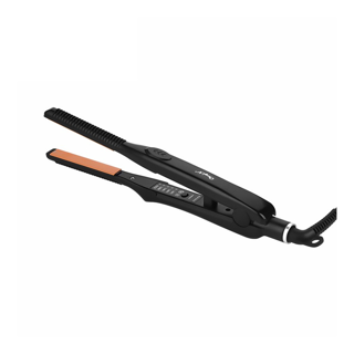 Ckeyin 2 in 1 ที่หนีบผมและที่ม้วนผม เครื่องหนีบผมmini ปรับอุณหภูมิ 5 ระดับ ออกแบบมาสําหรับผมสั้น HS536H