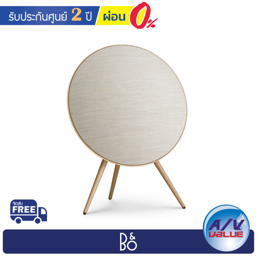 ลำโพง-b-amp-o-speaker-a9-4th-generation-iconic-wireless-speaker-gold-tone-with-walnut-legs-golden-collection-ผ่อน-0