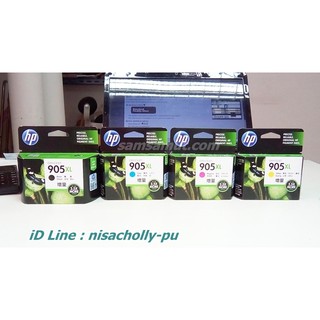 Hp 905XL Black , 905XL Cyan , 905XL Magenta , 905XL Yellow อิงค์เจ็ทแท้ OfficeJet Pro 6960, 69 Pro 6960, 6970 หมึกแท้