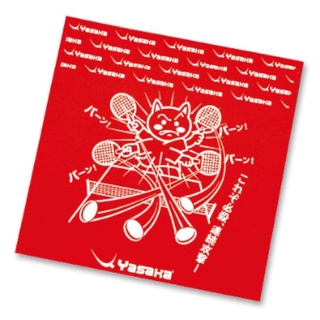 สินค้า พลาสติกปิดหน้ายางปิงปอง Yasaka Cat Sheet Red แบบดูด(ล้างได้)