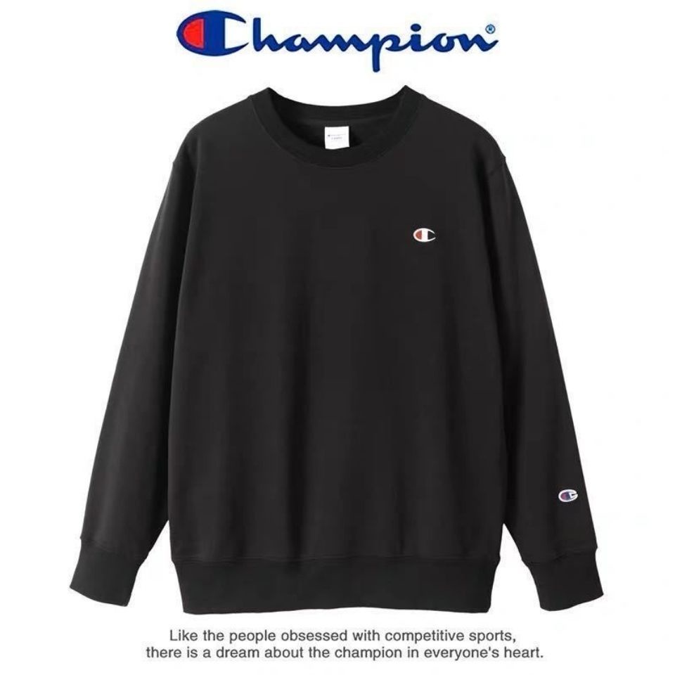 Champion embroidered sweatshirt, multi-color, letter embroidery,cotton ...