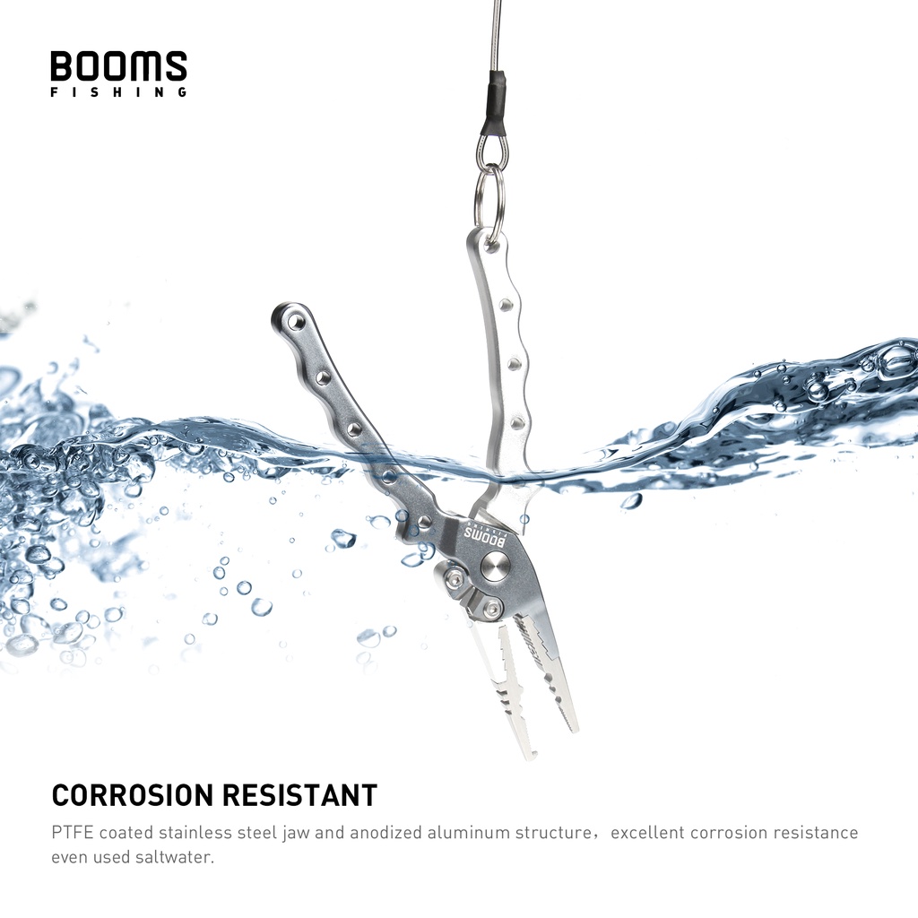 booms-fishing-x10-คีมตกปลา-อลูมิเนียมอัลลอยด์-พร้อมตะขอเกี่ยว-หนา-น้ําหนักเบา-ป้องกันสนิม