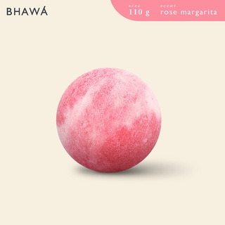 BHAWA Aroma Himalayan Bubble Bath Bomb Rose Magarita 110 g.
