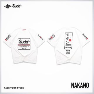 Sudd เสื้อยืดโอเวอร์ไซส์ รุ่น Nakano สีขาว