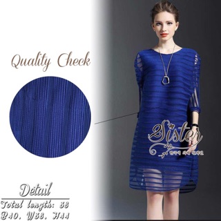 Blue Modern Sparkling Lady Dress