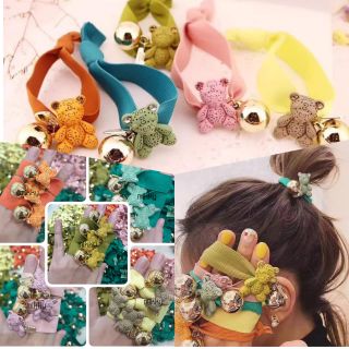 ยางมัดผม ยกชุด5เส้น5สี สไตล์เกาหลี !! Sale !!