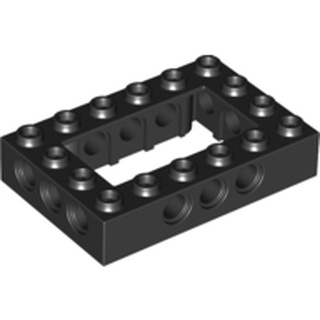Lego Technic part (ชิ้นส่วนเลโก้) No.40344, 32531 Brick 4 x 6 Open Center