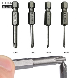 【DOLLDOLL】5Pcs  Hex Shank 50mm Cross Screwdriver Bits Electric Driver Tools PH00 PH1 PH2