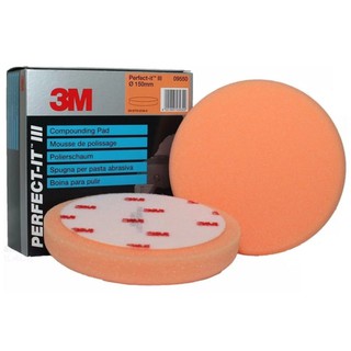 3M (x2แผ่น) 9550 โฟมขัดละเอียดสีส้ม ขนาด 6 นิ้ว - 2 Pad Hologram PN09550